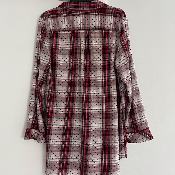 Victoria’s Secret Tartan Plaid Sleep Shirt - Picture 2 of 8